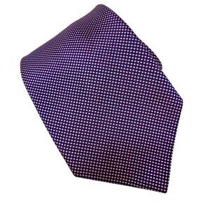 Brooks Brothers Makers optical illusion 100% silk tie pink navy blue 3.75" w